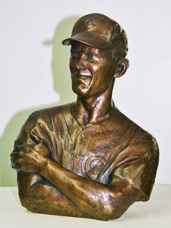 Ken Hubbs Custom Bronze Portrait Sculpture Bust Trophy by Lena Toritch
