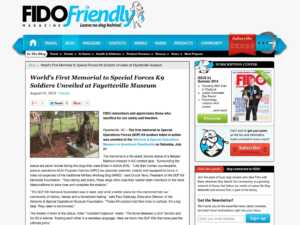 FIDO Friendly Article SOF K9 Memorial