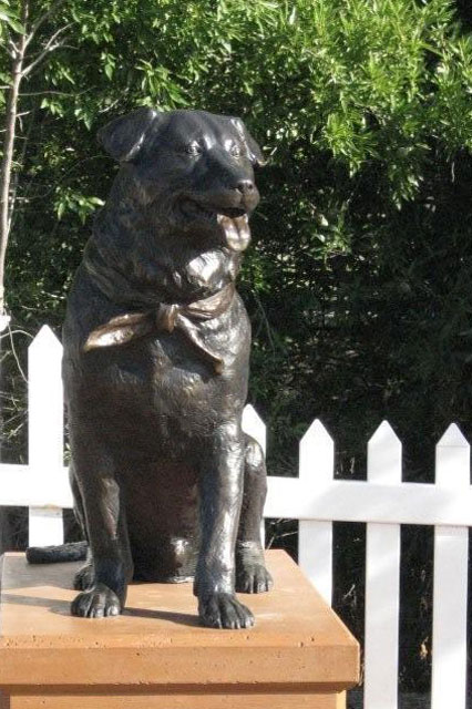 Bronze Sculpture of Bosco the Dog Mayor