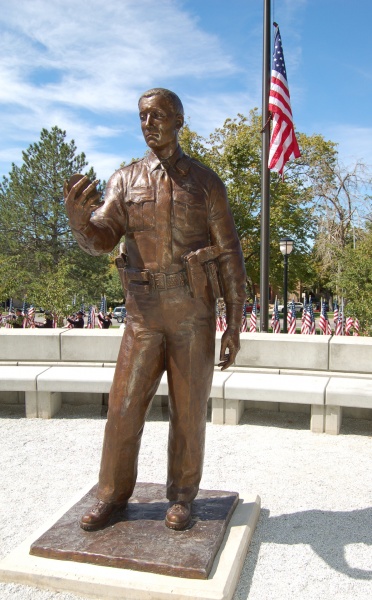 Lena Toritch UHP Trooper custom bronze monument statue