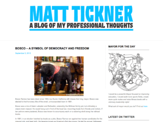 Matt Tickner | Bosco a Symbol of Democracy and Freedom
